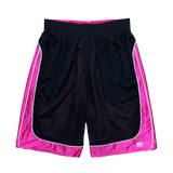 reversible court short - black/fuchsia