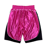 reversible court short - black/fuchsia