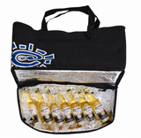 XL travel tote bag - blue/white