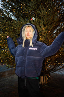 navy ripstop puffer