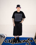 rip stop cargo shorts black