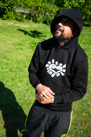 he@rt hoodie - black