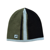 stripe beanie - khaki/blue/black – always do what you should do