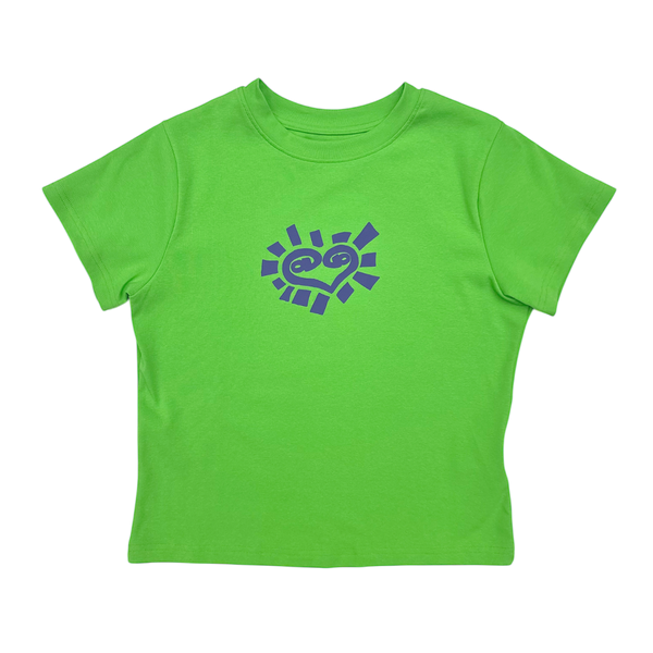 baby he@rt tshirt - green