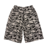 cargo jogger shorts - leafy print