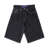 relaxed unisex denim shorts - pocket print