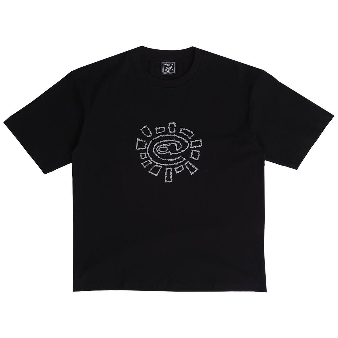 ALWAYS DO WHAT YOU SHOULD DO シャツ sun japan tshirt - black – always do what you should do