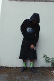 3 @ hoodie - black