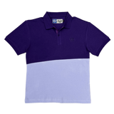 two tone polo - violet/lilac