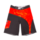 red leaf stripe boardshort - new style