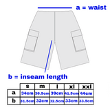 rip stop cargo shorts black