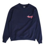 panelled always crewneck - navy