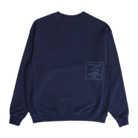 panelled always crewneck - navy
