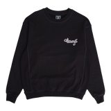 panelled always crewneck - black