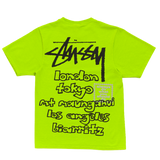 world tour tshirt - lime