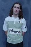 educated zane polo - green/white
