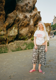 cargo jogger shorts - leafy print