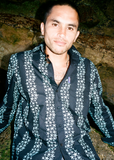 starfish stripe longsleeve shirt - blue/black