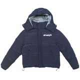 navy ripstop puffer