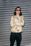camo waffle l/s - green