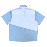 hai poplin shirt - blue/white