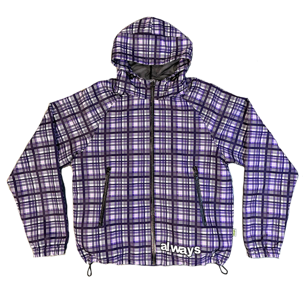 purple plaid bandemic jacket – always do what you should do purple plaid bandemic jacket – always do what you should do