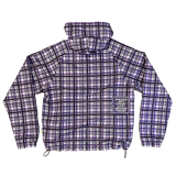 purple plaid bandemic jacket