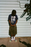 camo mesh shorts - khaki