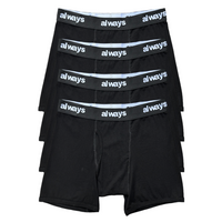 4pack cozy cotton briefs - black