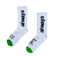 always up sock - white
