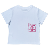 he@rt logo baby tee - white