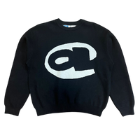 aye knitted jumper - black