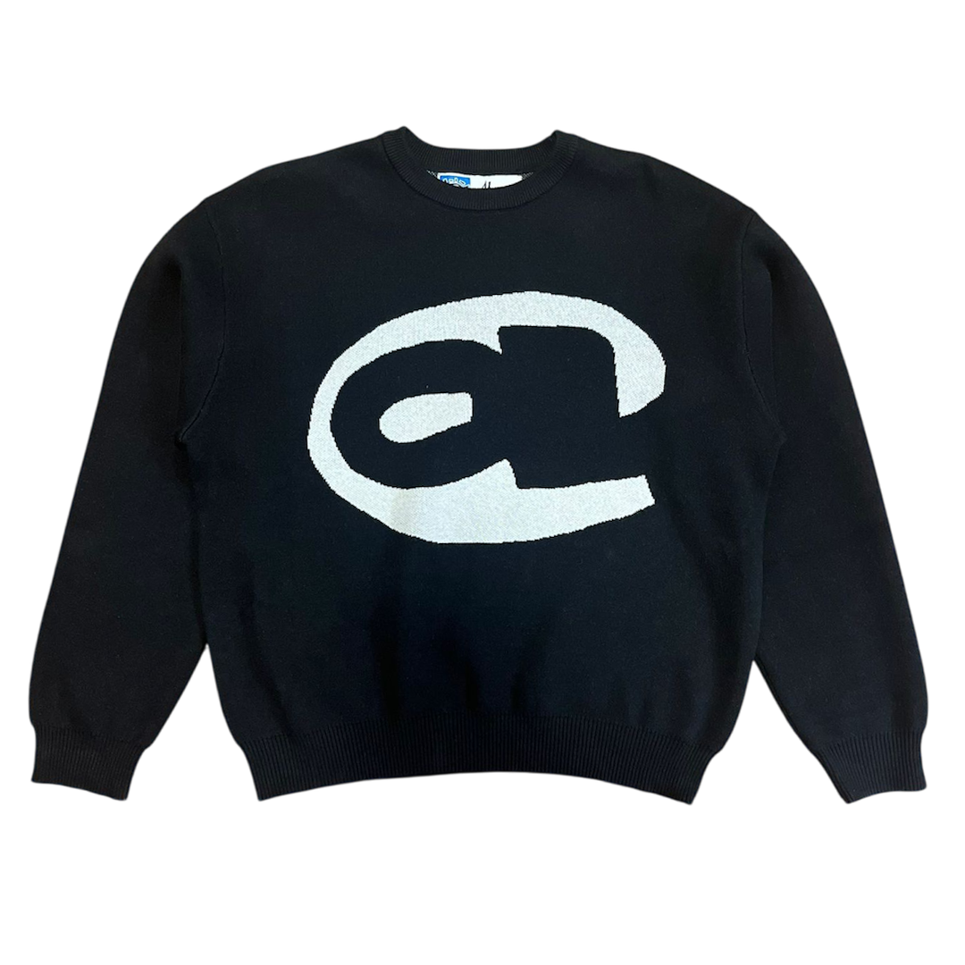 aye knitted jumper - black – always do what you should do