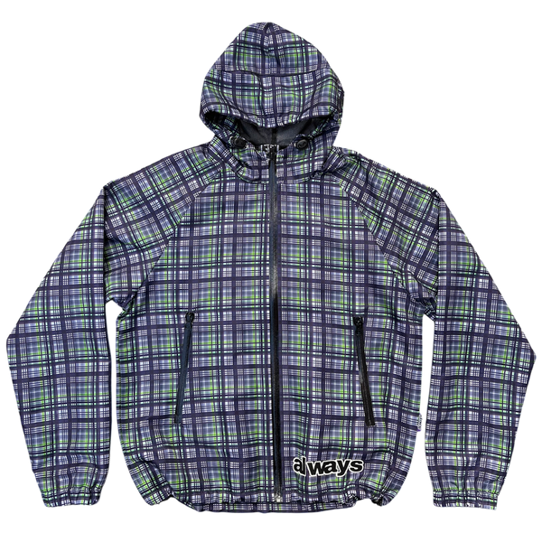 plaid bandemic jacket - green / navy
