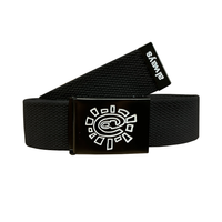 embossed @sun belt - black