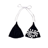 reversible black / pink he@rts bikini top