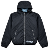nylon bandemic jacket - black