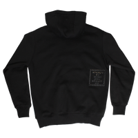 flight zip up hoodie - black