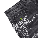 waza jeans - washed black