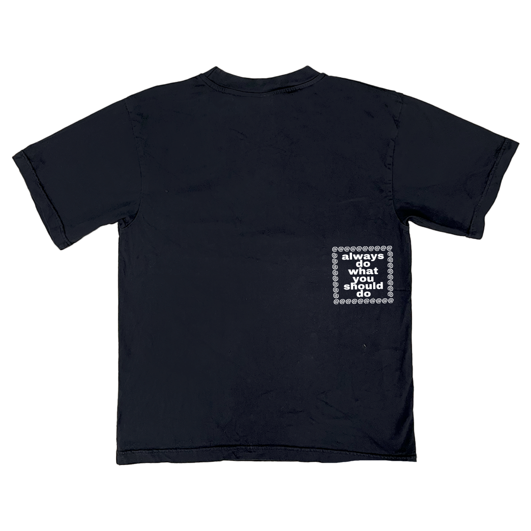 padlock tshirt - black – always do what you should do