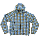 plaid bandemic jacket - blue/green/brown