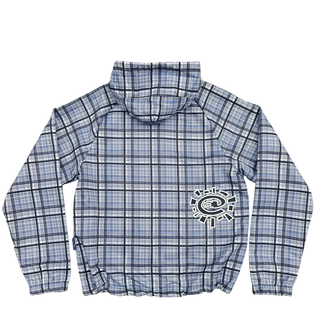 plaid bandemic jacket - blue / grey – always do what you should do