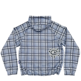 plaid bandemic jacket - blue / grey