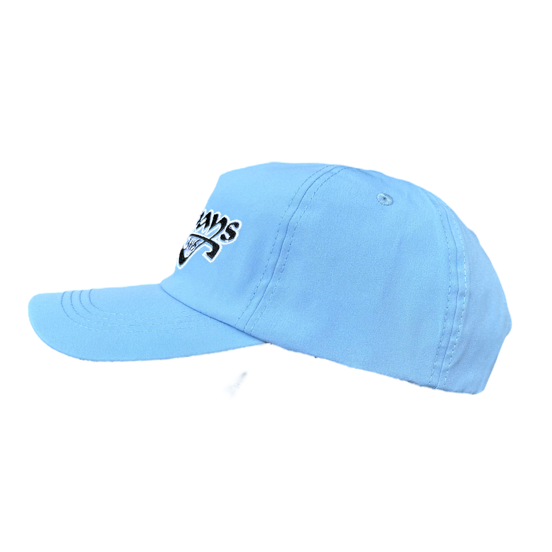script logo nylon cap - blue – always do what you should do