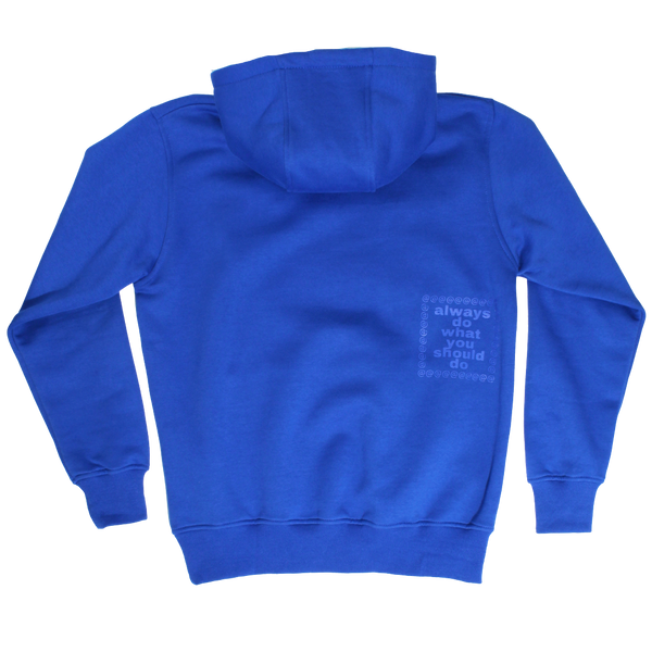 royal blue @sun hoodie – always do what you should do