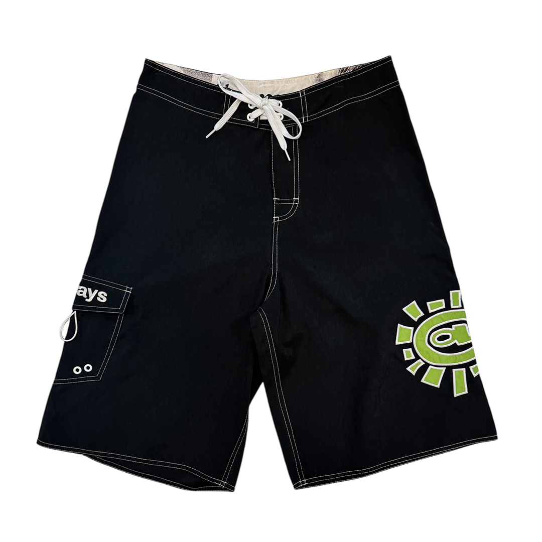 AI board shorts - black/green – always do what you should do AI board shorts - black/green – always do what you should do