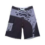 leaf stripe boardshort - new style