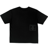 big halftone A tee - black