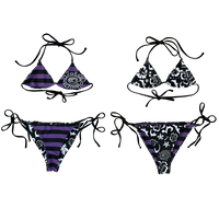 reversible bikini - black/purple