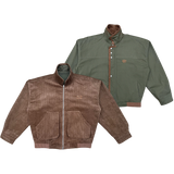 reversible rio jacket - khaki / brown